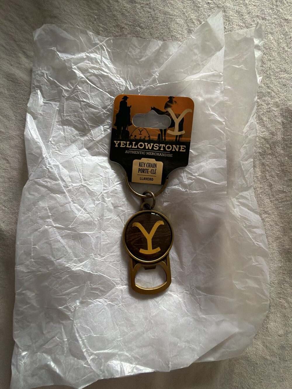 Yellowstone Dutton Ranch Logo Bottle Opener Keychain